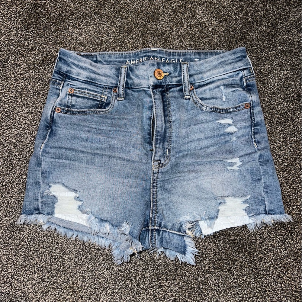 AEO Ripped Jean Shorts
